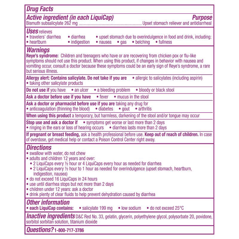 slide 2 of 9, Pepto-Bismol 5 Symptom Stomach Relief Liquicaps - 12ct, 12 ct