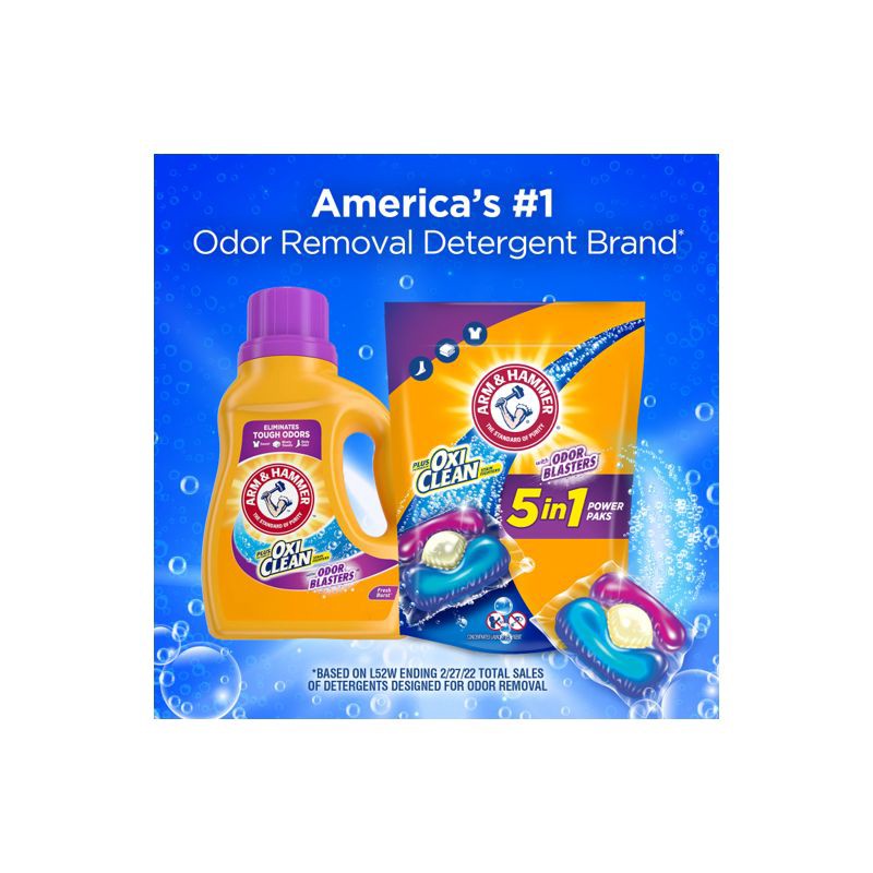 slide 6 of 11, Arm & Hammer Plus OxiClean with Odor Blasters - 42ct/29.6oz, 42 ct, 29.6 oz