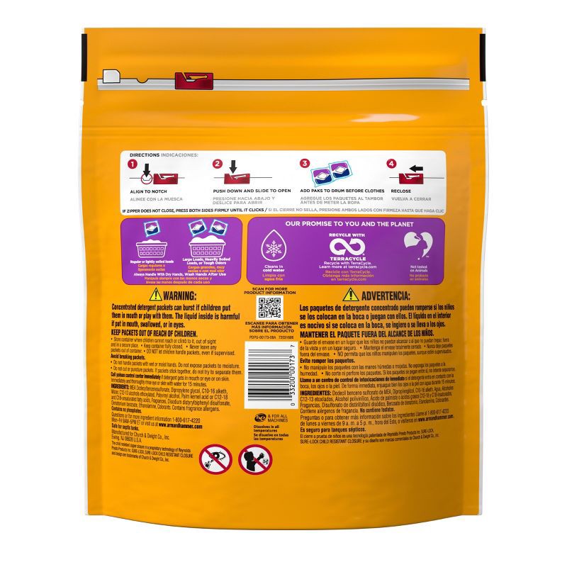 slide 10 of 15, Arm & Hammer Plus Oxi Clean Odor Blasters HE Laundry Detergent Pods 160 Pacs - 208 fl oz, 208 fl oz