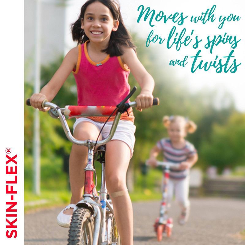 slide 8 of 8, Band-Aid Skin-Flex Assorted Sizes Adhesive Bandages - 60ct, 60 ct