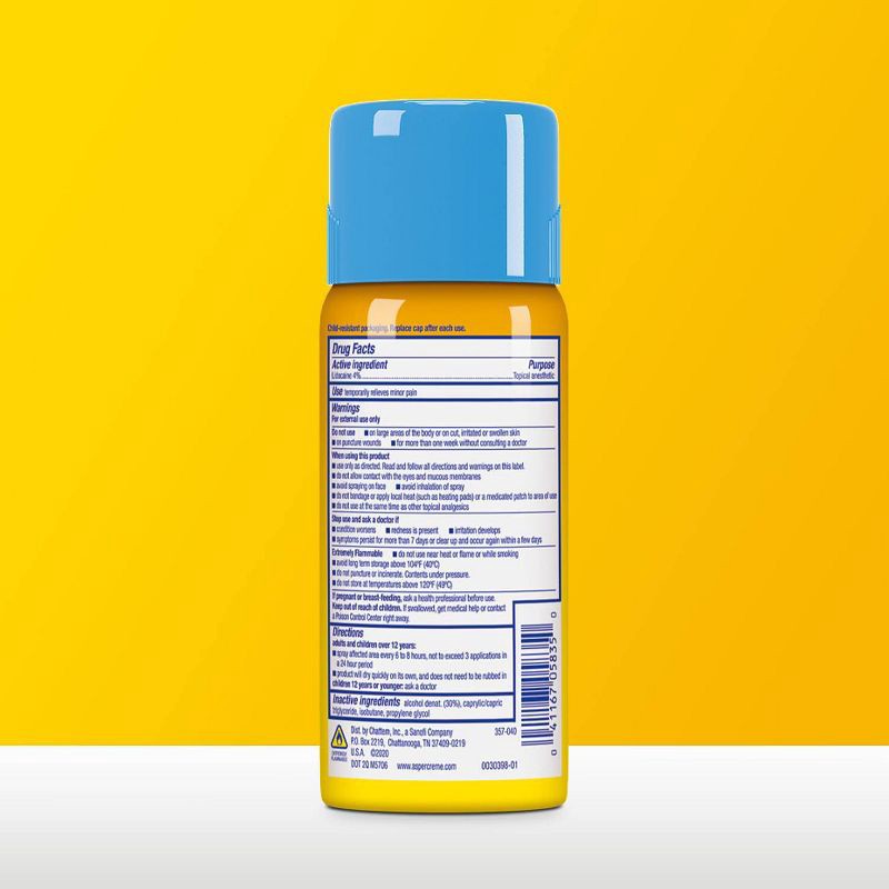 slide 2 of 10, Aspercreme Lidocaine Pain Relief Dry Spray - 4oz, 4 oz