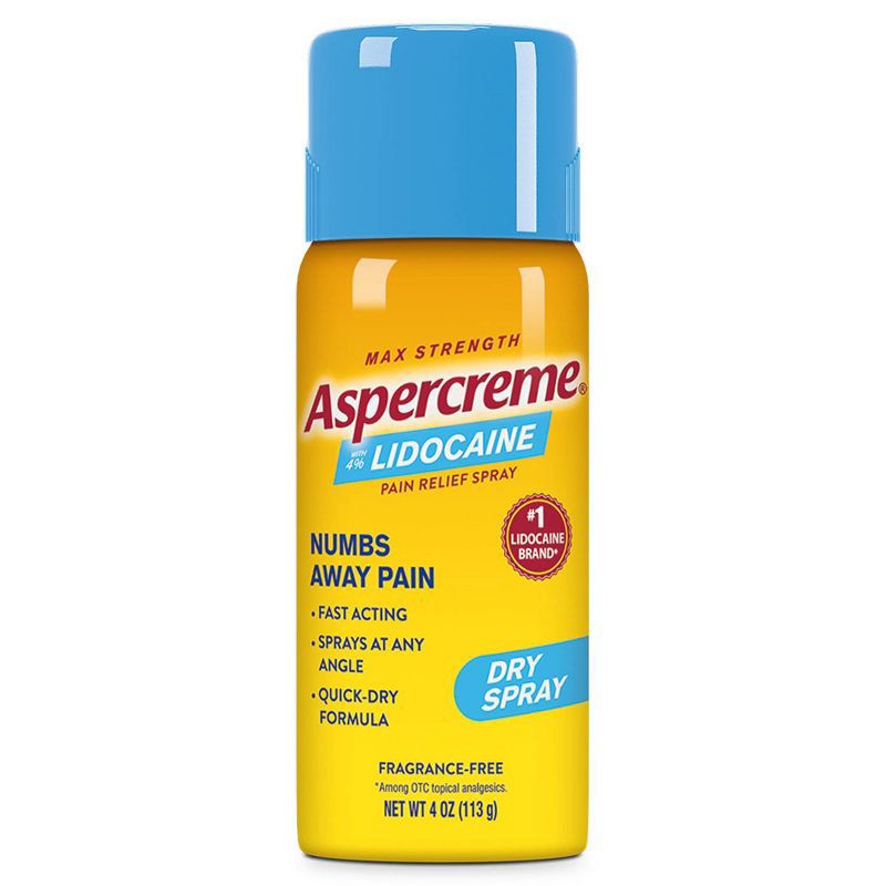 slide 1 of 10, Aspercreme Lidocaine Pain Relief Dry Spray - 4oz, 4 oz
