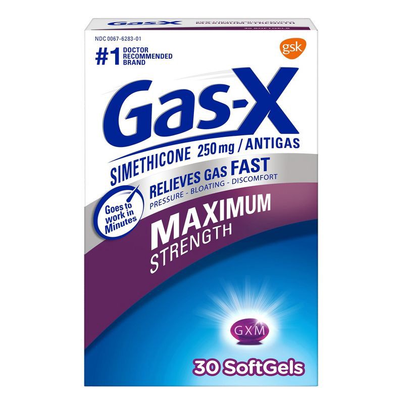 slide 1 of 9, Gas-X Maximum Strength Softgel for Gas Relief - 30ct, 30 ct