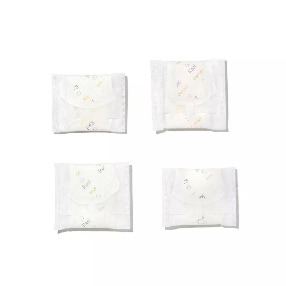 slide 4 of 5, Rael Organic Cotton Cover Large Menstrual Fragrance Free Pads - Unscented - 14ct, 14 ct