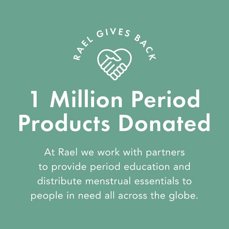 slide 7 of 7, Rael Organic Cotton Cover Regular Menstrual Fragrance Free Pads - Unscented - 16ct, 16 ct