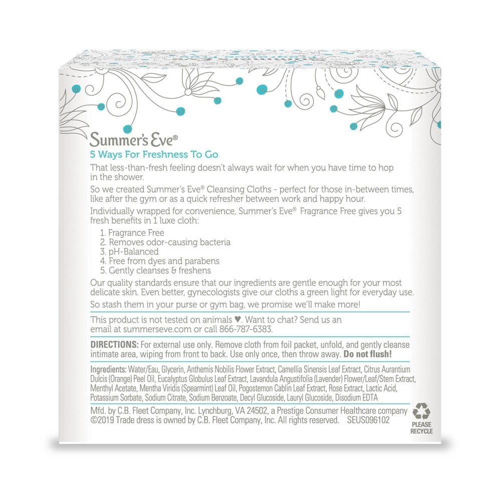 slide 4 of 4, Summer's Eve Fragrance Free Wipes, 16 ct