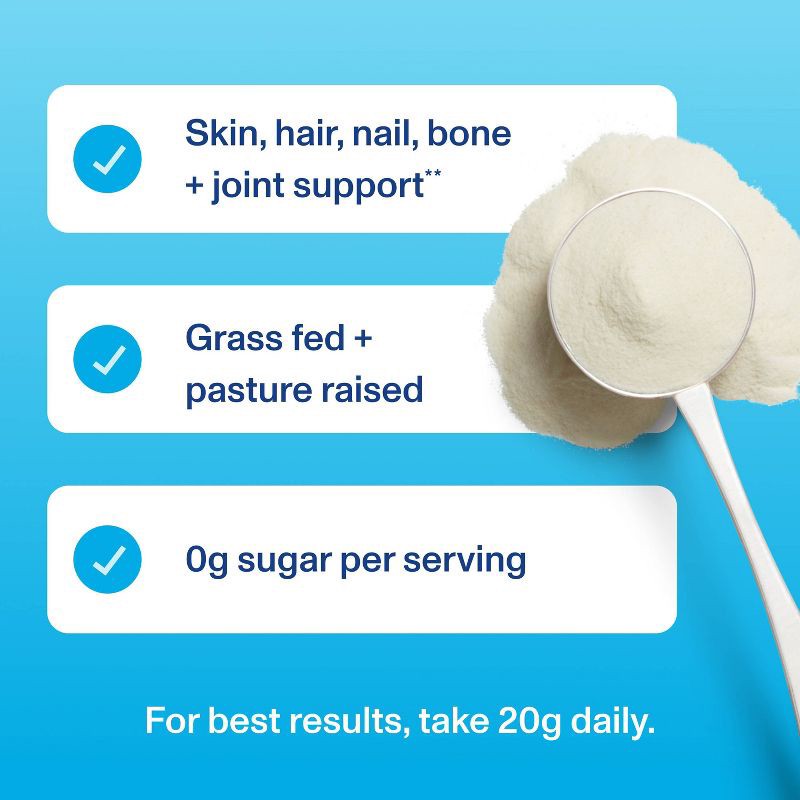 slide 5 of 10, Vital Proteins Unflavored Collagen Peptides Powder - 10oz, 10 oz