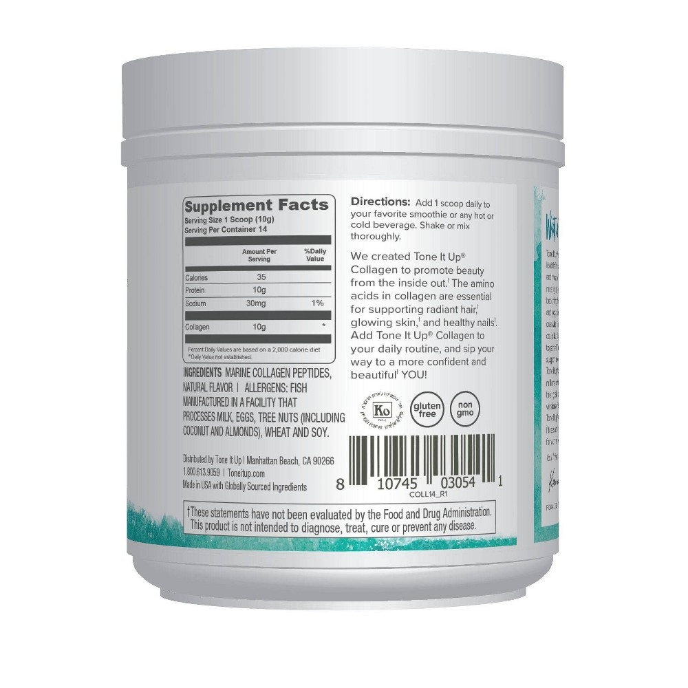 slide 2 of 6, Tone It Up CollaGen Protein Powder, 5.9 oz