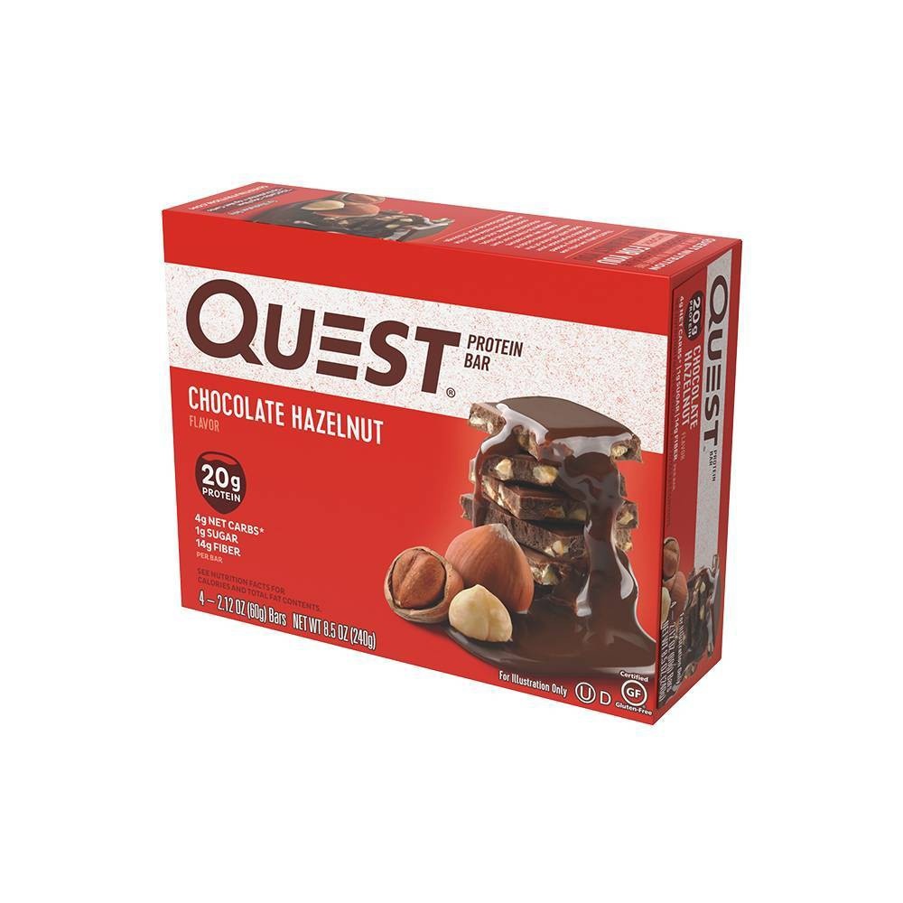 slide 1 of 2, Quest Protein Bar - Chocolate Hazelnut, 4 ct
