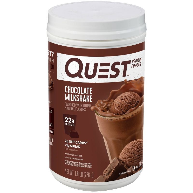 slide 2 of 3, Quest Nutrition Protein Powder - Chocolate - 25.6oz, 25.6 oz