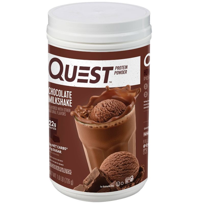 slide 3 of 3, Quest Nutrition Protein Powder - Chocolate - 25.6oz, 25.6 oz