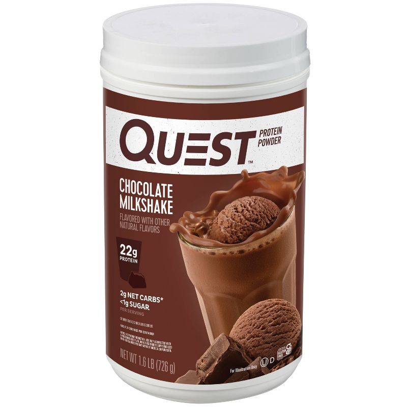 slide 1 of 3, Quest Nutrition Protein Powder - Chocolate - 25.6oz, 25.6 oz