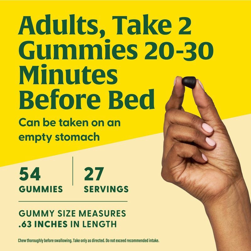slide 6 of 7, MegaFood 3mg Melatonin Gummies for Adults - Sleep Gummies - Berry - Vegan - 54ct, 54 ct