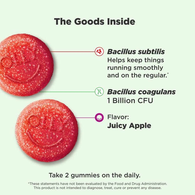 slide 3 of 12, OLLY Extra Strength Probiotic Gummies for Immune and Digestive Support - 50ct, 50 ct