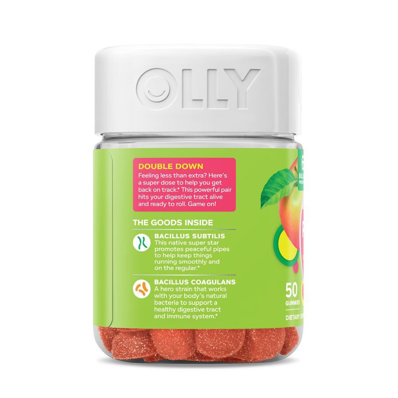 slide 6 of 7, OLLY Extra Strength Probiotic Gummies for Immune and Digestive Support - 50ct, 50 ct