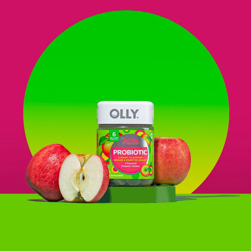 slide 7 of 7, OLLY Extra Strength Probiotic Gummies for Immune and Digestive Support - 50ct, 50 ct