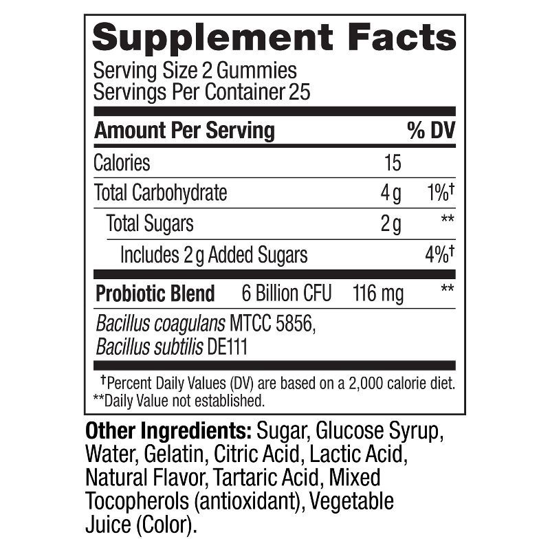 slide 7 of 12, OLLY Extra Strength Probiotic Gummies for Immune and Digestive Support - 50ct, 50 ct