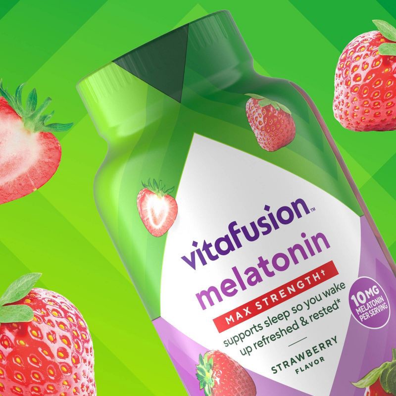 slide 2 of 11, Vitafusion Max Strength Melatonin Gummies for Sleep Support - 100ct, 100 ct