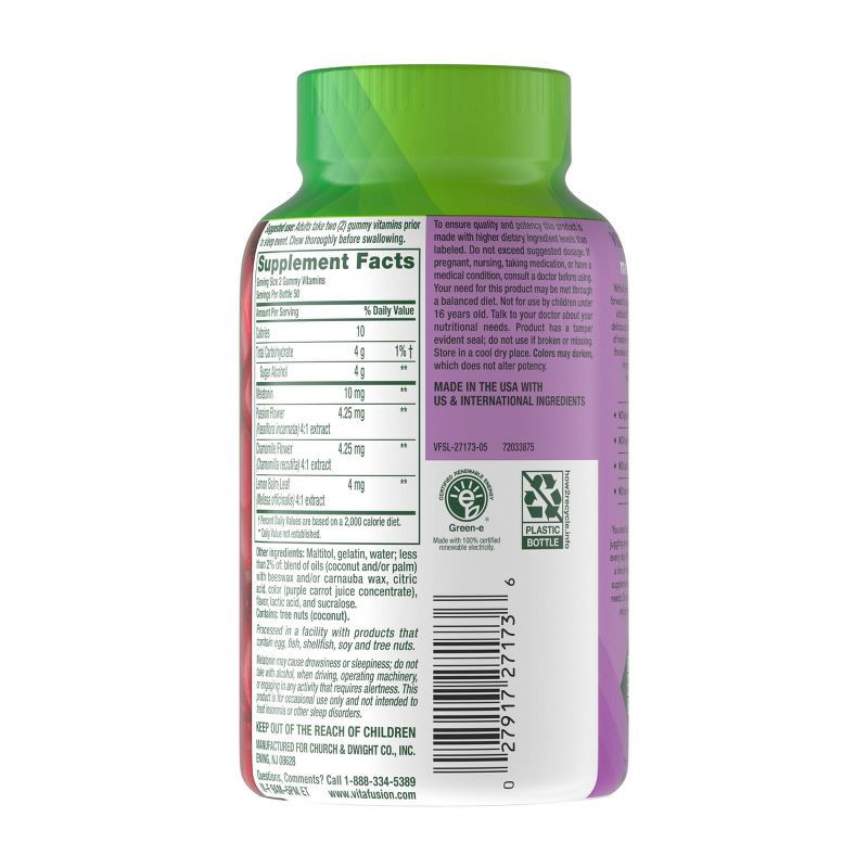 slide 11 of 11, Vitafusion Max Strength Melatonin Gummies for Sleep Support - 100ct, 100 ct