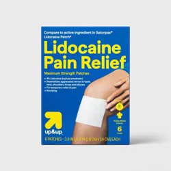 Lidocaine 4% Pain Relieving Gel Patch - 6ct - up&up™