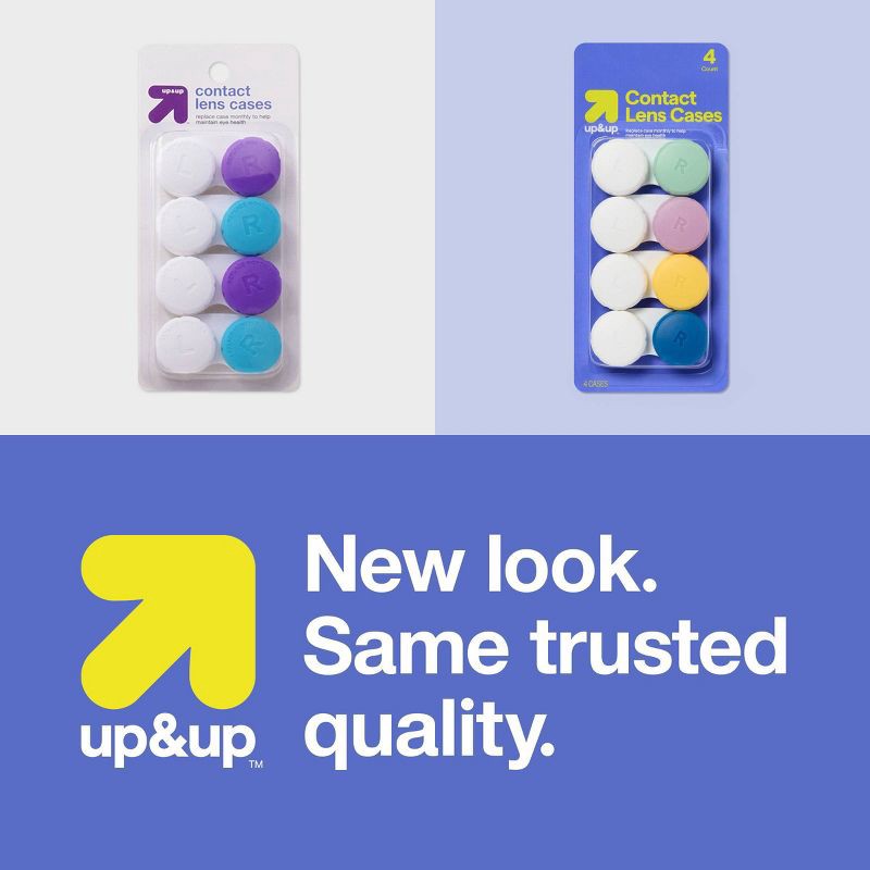 slide 5 of 5, Contact Lens Case 4ct - up&up™, 4 ct