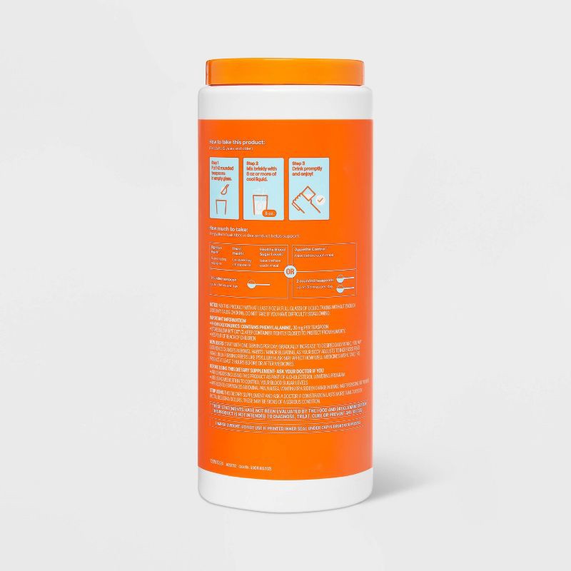 slide 4 of 4, Fiber Therapy Multi-Benefit Daily Fiber Supplement - Orange - 15oz - up&up™, 15 oz