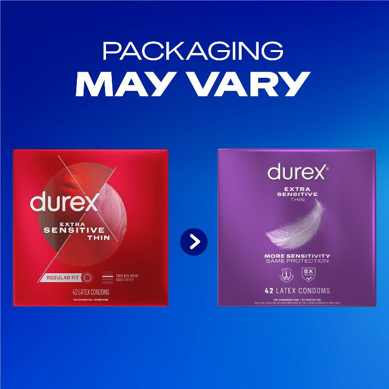slide 17 of 17, Durex Extra Sensitive Value Pack Latex Condoms - 42ct, 42 ct