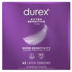 Durex Extra Sensitive Value Pack Latex Condoms - 42ct