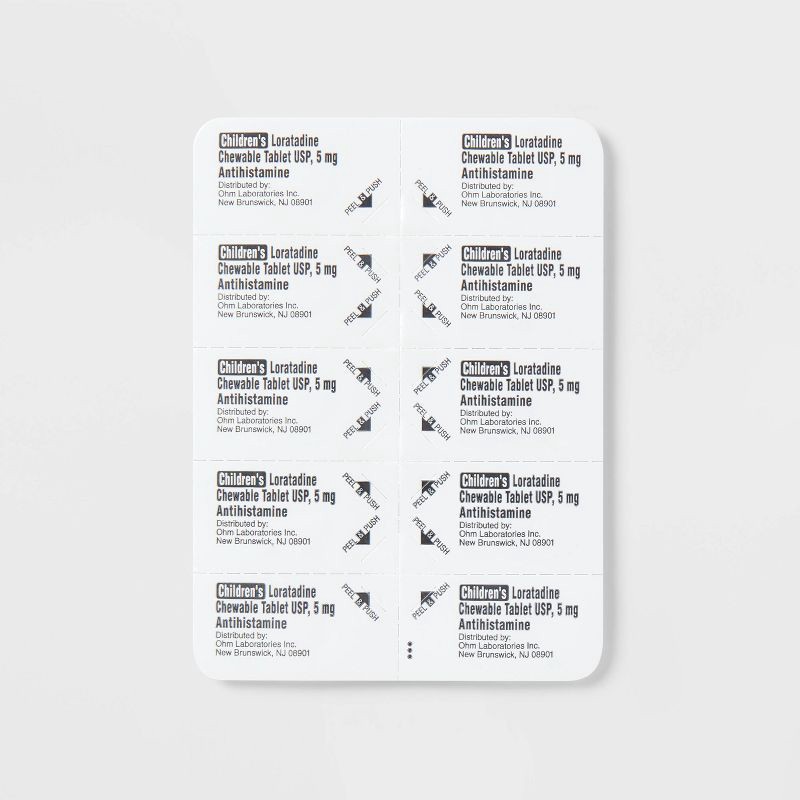 slide 4 of 4, Children's Loratadine Allergy Relief Chewable Tablets - Grape - 30ct - up&up™, 30 ct