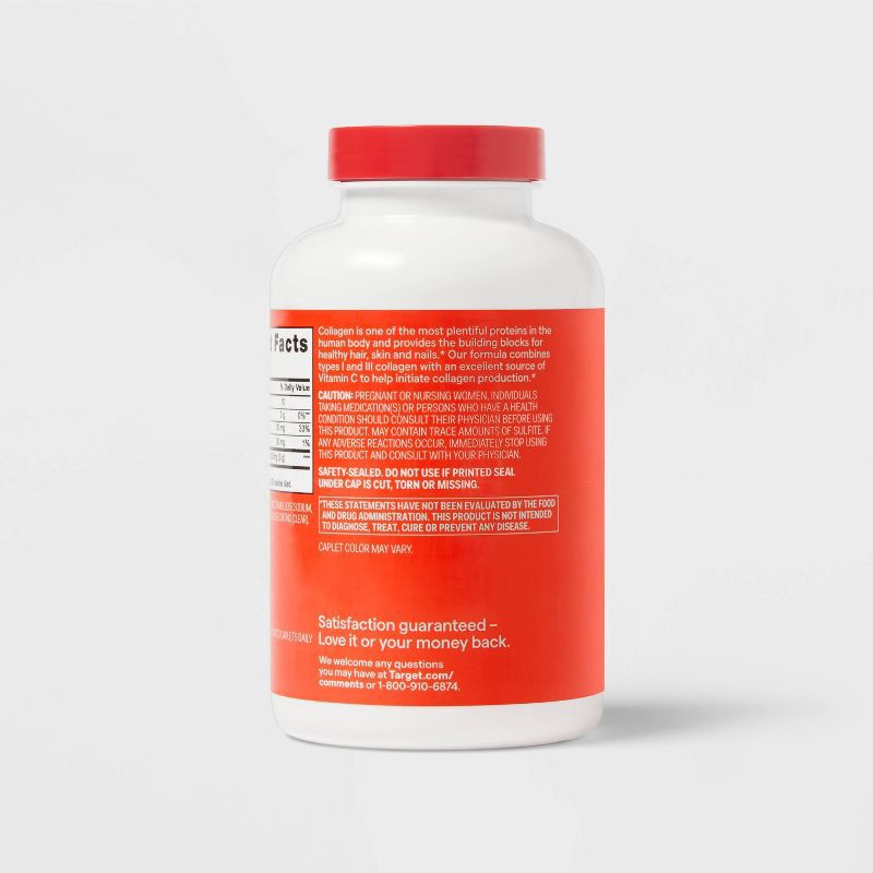 slide 4 of 5, Collagen + Vitamin C Tablets - 200ct - up&up™, 200 ct