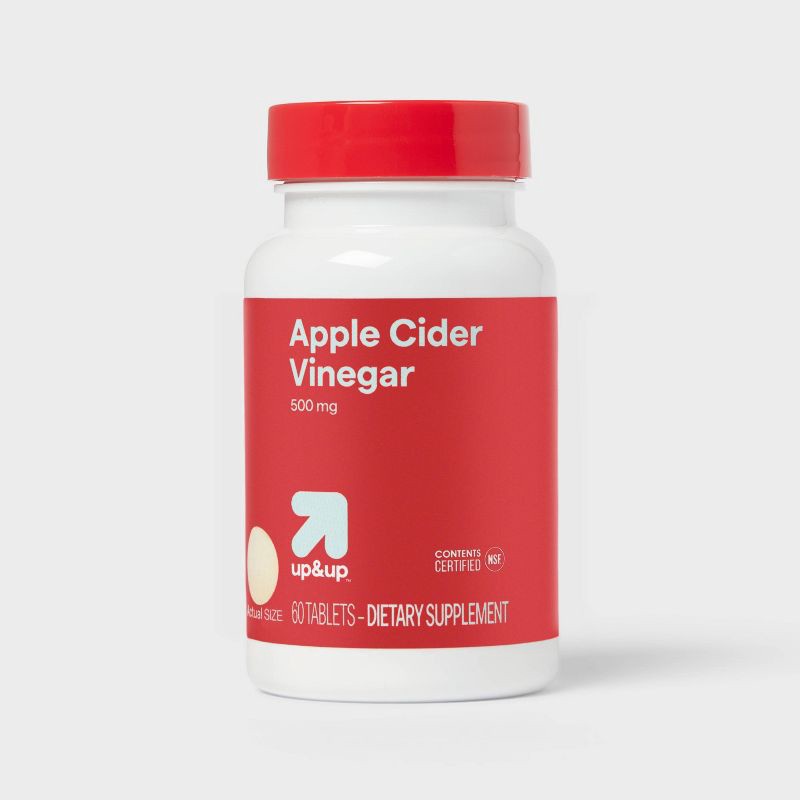 slide 1 of 4, Apple Cider Vinegar Supplement Tablets - 60ct - up&up™, 60 ct