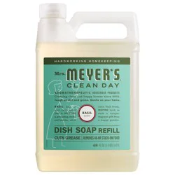 Mrs. Meyer's Clean Day Basil Liquid Dish Refill - 48 fl oz