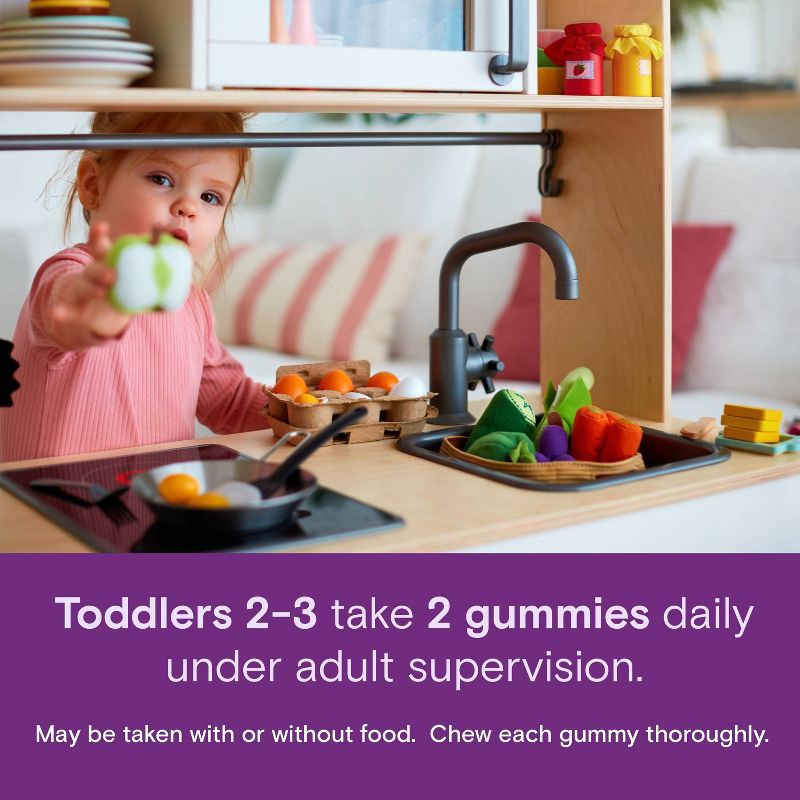 slide 6 of 10, SmartyPants Organic Toddler Multi & Vegetarian Omega 3 Gummy Vitamins with D3, C & B12 - 45 ct, 12 x 45 ct