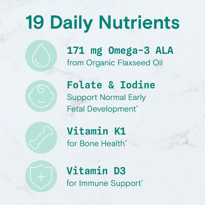 slide 5 of 13, SmartyPants Organic Prenatal Multi & Vegetarian Omega 3 & Folate Gummy Vitamins - 90 ct, 90 ct