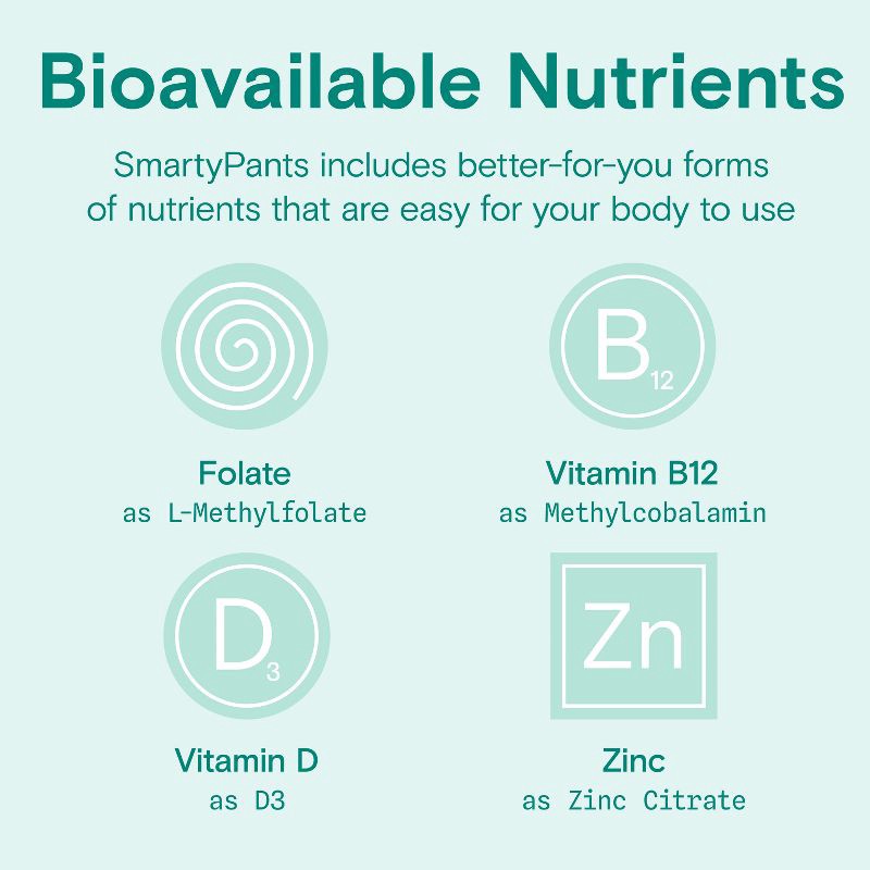 slide 9 of 13, SmartyPants Organic Prenatal Multi & Vegetarian Omega 3 & Folate Gummy Vitamins - 90 ct, 90 ct