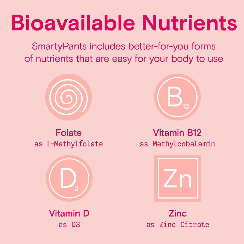 slide 8 of 12, SmartyPants Organic Women's Multi & Vegetarian Omega 3 Gummy Vitamins with D3, C & B12 - 90 ct, 12 x 90 ct