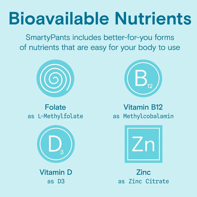 slide 9 of 13, SmartyPants Organic Men's Multi & Vegetarian Omega 3 Gummy Vitamins with D3, C & B12 - 90 ct, 12 x 90 ct