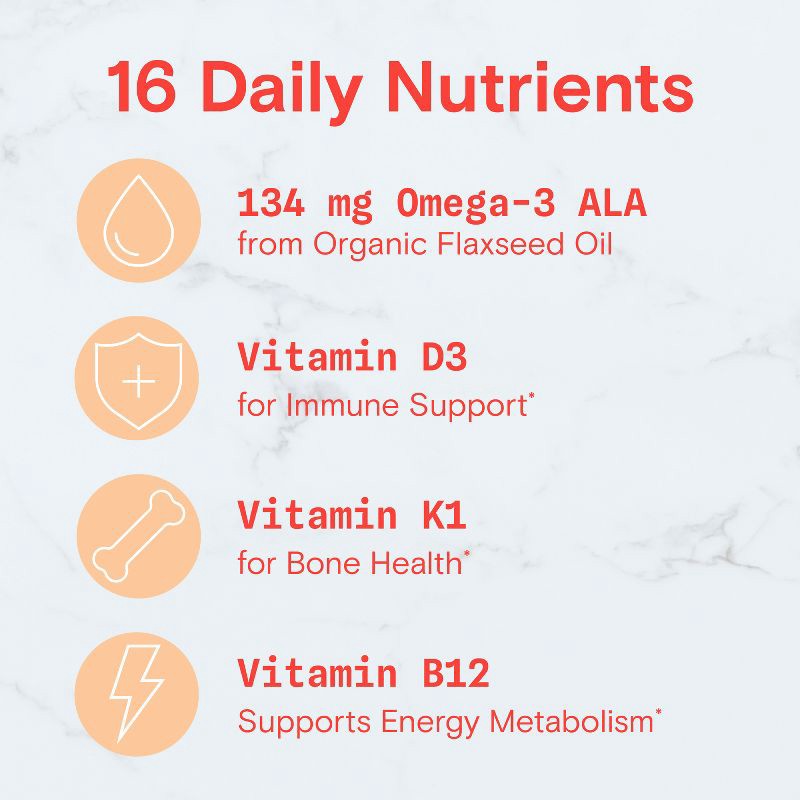 slide 5 of 12, SmartyPants Organic Kids Multi & Vegetarian Omega 3 Gummy Vitamins with D3, C & B12 - 90 ct, 12 x 90 ct