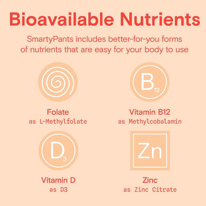 slide 9 of 12, SmartyPants Organic Kids Multi & Vegetarian Omega 3 Gummy Vitamins with D3, C & B12 - 90 ct, 12 x 90 ct