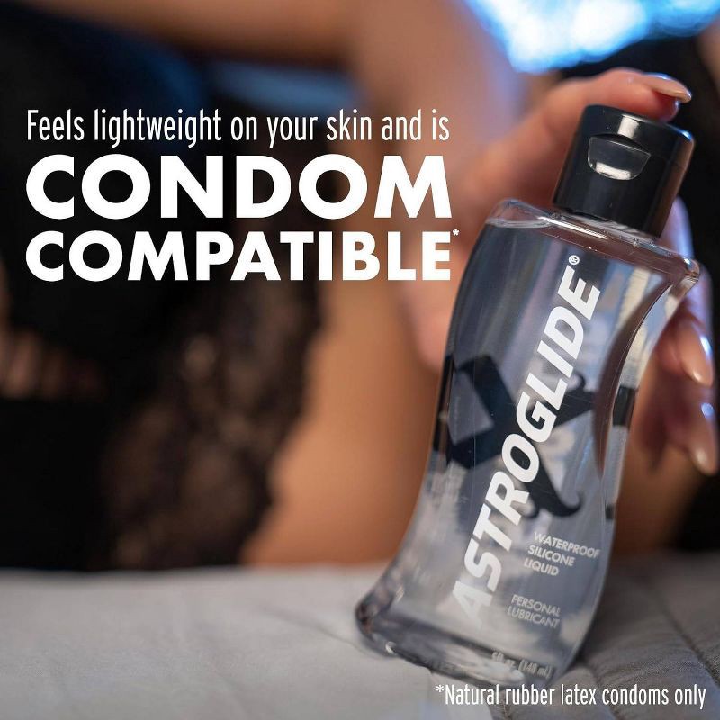 slide 4 of 7, Astroglide Premium Silicone Liquid Personal Lube - 5 fl oz, 5 fl oz