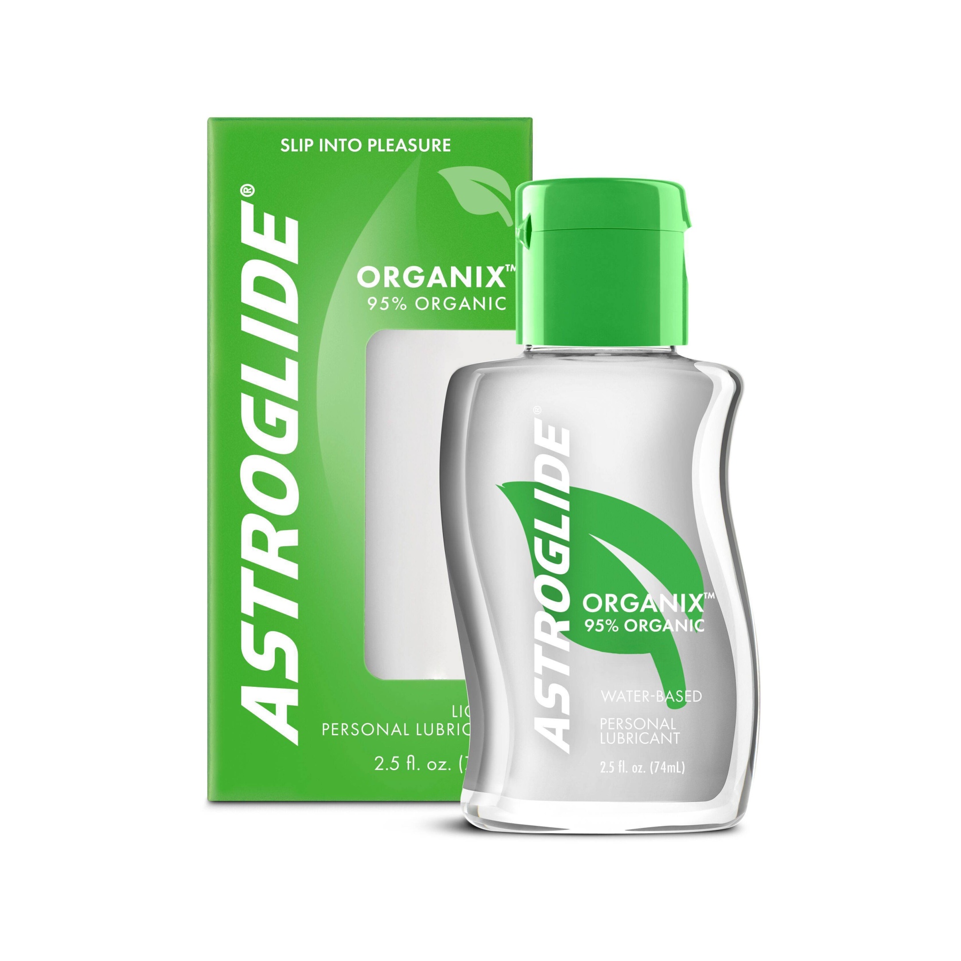 slide 1 of 5, Astroglide ORGANIX Water-Based Personal Lubricant, 2.5 fl oz