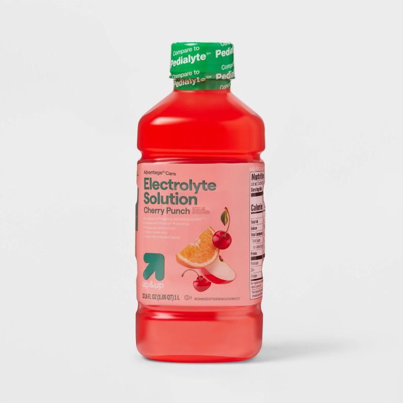 slide 1 of 6, Pediatric Electrolyte Drink - Cherry Punch - 33.8 fl oz - up&up™, 33.8 fl oz