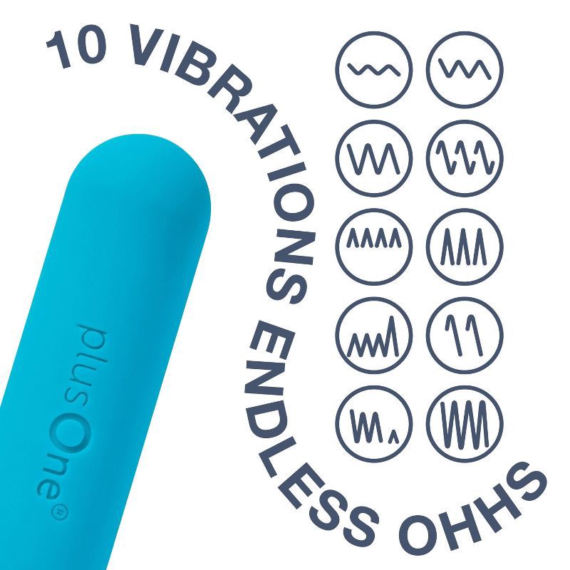 slide 5 of 13, plusOne Waterproof and Rechargeable Vibrating Bullet, 1 ct