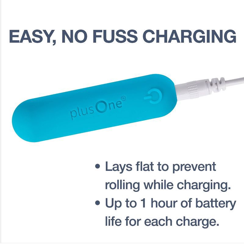 slide 7 of 13, plusOne Waterproof and Rechargeable Vibrating Bullet, 1 ct