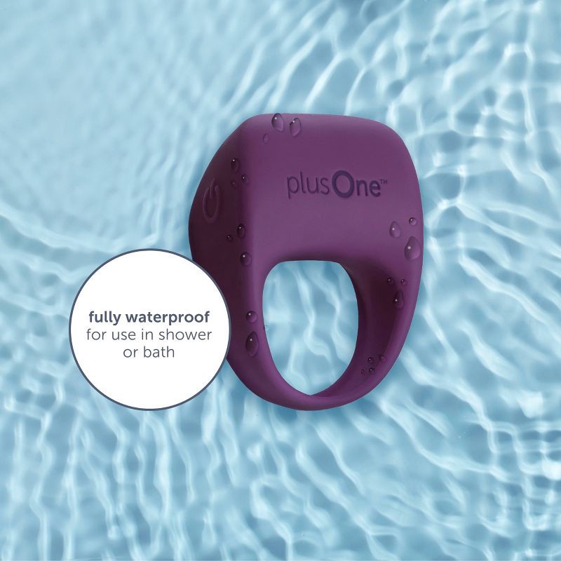 slide 5 of 10, plusOne Waterproof and Rechargeable Vibrating Ring, 1 ct