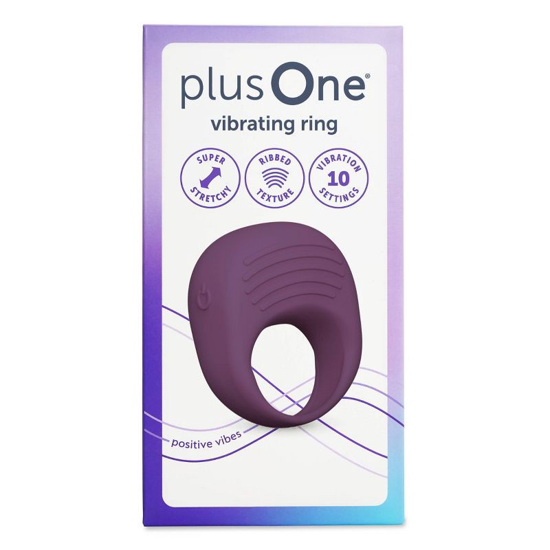 slide 8 of 10, plusOne Waterproof and Rechargeable Vibrating Ring, 1 ct