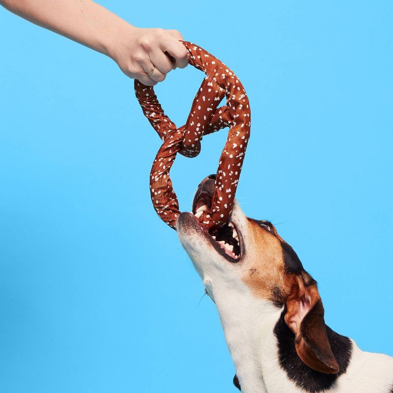 slide 4 of 5, BARK Paula's Pretzel Dog Toy, 1 ct