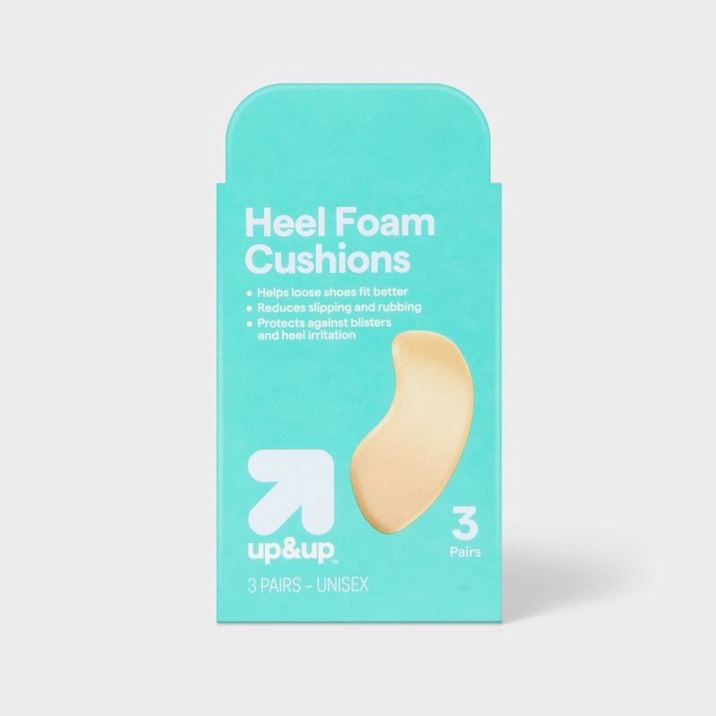 slide 1 of 3, Khaki Heel Cushion - 3ct - up&up™, 3 ct