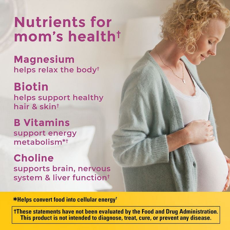 slide 5 of 7, Nature Made Prenatal Gummies, DHA, Folic Acid, Choline, Prenatal Vitamins + Minerals Supplement - 60ct, 60 ct