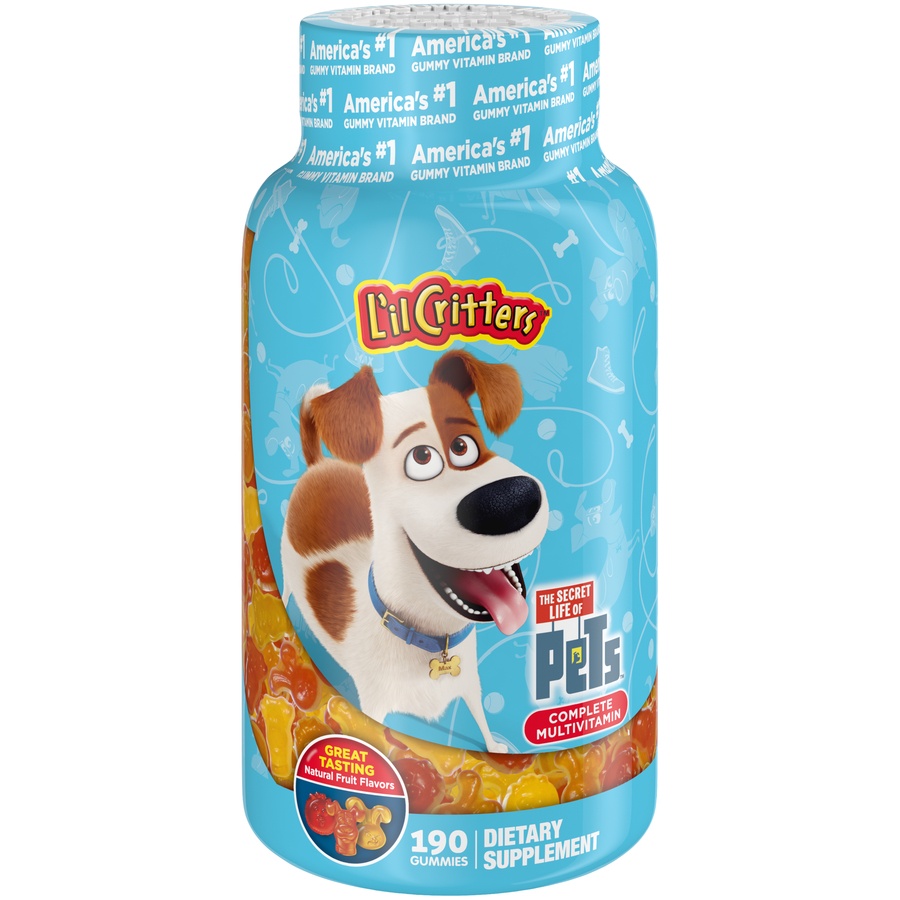 slide 1 of 4, L'il Critters The Secret Life Of Pets Complete Multivitamin Gummies, 190 ct